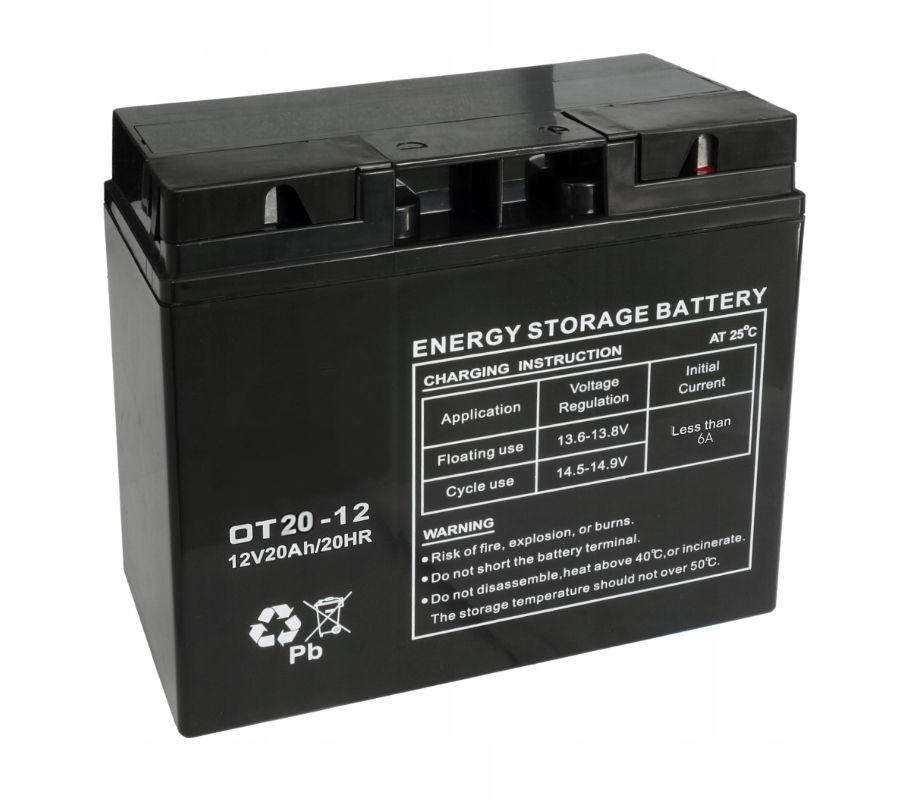 BATÉRIA Moretti Gel OT 12V/20 AH kosačka na trávu BMW 20AH, 182x H77x V167 mm